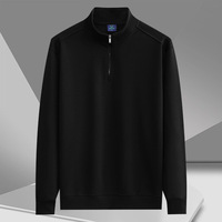 Sweat-shirt unisexe en coton et polyester 320 g/m² avec logo personnalisé, fermeture éclair intégrale, col montant, style streetwear décontracté, automne-printemps