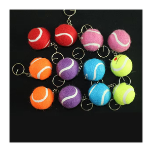 Tùy chỉnh quảng cáo Logo Tennis Bóng <span class=keywords><strong>Keychain</strong></span> khuyến mãi thể thao Tennis Bóng Keyring - Product Image 1
