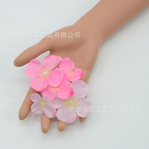 Flores Artificiales de Hortensia Dongchen Crafts, de Seda, de 5 Ramas, Alta Simulación, para Decoraciones de Boda, Tocados y Coronas DIY - Product Image 2