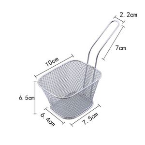 Lixsun Food Grade Stainless Steel Taco Mini Chip French Fries Serving Wire Basket <strong>Mesh</strong> <strong>Strainer</strong> for Fried Chicken - Product Image 2
