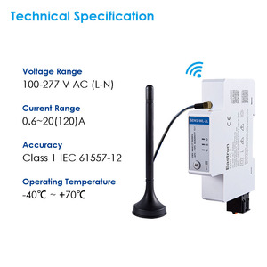 Compteur d'énergie Wifi Eastron SEM1-WL-2L à <span class=keywords><strong>deux</strong></span> canaux avec connexion CT, mesure d'énergie solaire photovoltaïque, fréquence <span class=keywords><strong>de</strong></span> mise à jour <span class=keywords><strong>de</strong></span> 50 ms, compteur intelligent sur rail DIN - Product Image 1