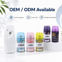 Diffuseur de parfum automatique à piles, à fixer au mur ou sur le bureau, machine de désodorisation automatique, recharge de désodorisant en aérosol