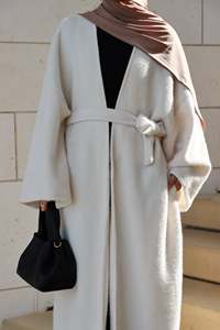 Abaya 2026 inverno abbigliamento <span class=keywords><strong>donna</strong></span> di alta qualità caldo in lana a maglia grossa abiti modesti abbigliamento islamico Abaya <span class=keywords><strong>abito</strong></span> musulmano <span class=keywords><strong>donna</strong></span> - Product Image 5