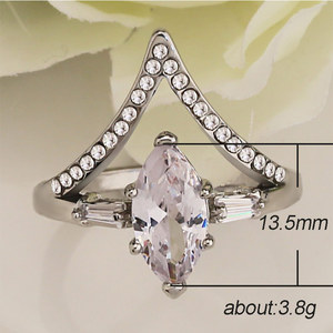Delicato Anello con Micro Accenti per Donne, Elegante Stile Occidentale, Accessorio da Dito per Feste e Matrimoni, Idea Regalo - Product Image 3