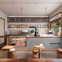 Comptoir de bar et vitrine en verre LED sur mesure pour café, boulangerie et autres commerces : solution clé en main pour l'aménagement intérieur
