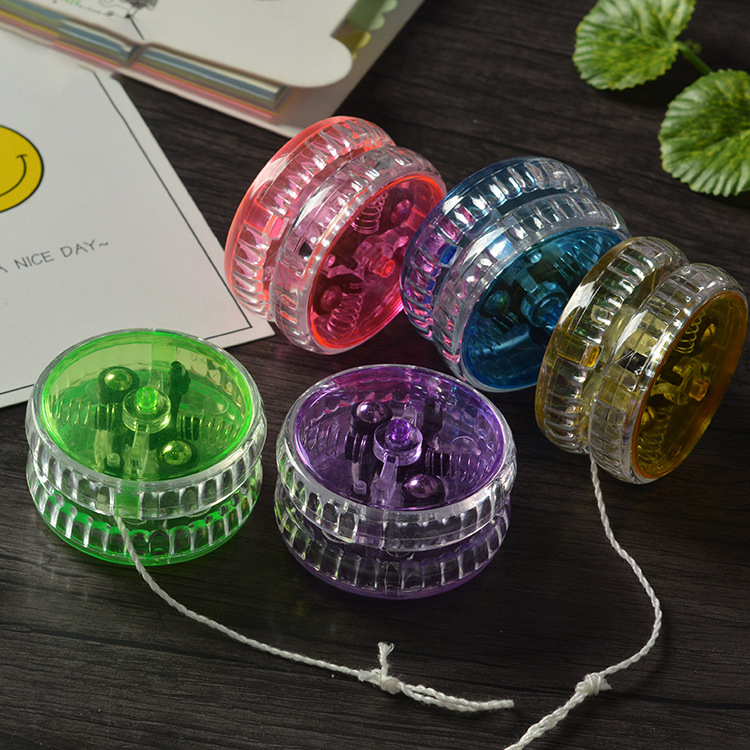 Детская пластиковая игрушечная коляска йо-йо, оптовая продажа, детская светящаяся светодиодная мигающая коляска