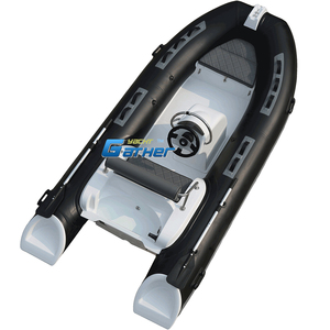 Giá rẻ 3.9 m dịu dàng thuyền đen hypalon Inflatable thuyền sườn sợi thủy tinh cứng nhắc thân tàu sườn với động cơ phía ngoài rib390c - Product Image 4