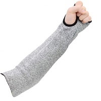 Guantes Anticorte Nivel 5 de HPPE con Ranura para el Pulgar y Mangas Protectoras Resistentes a Impactos para el Trabajo