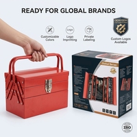 Kit d'outils de réparation automobile multifonctionnel pliable portable de 85 pièces, clé à molette en acier au carbone de haute qualité, boîte à outils OEM