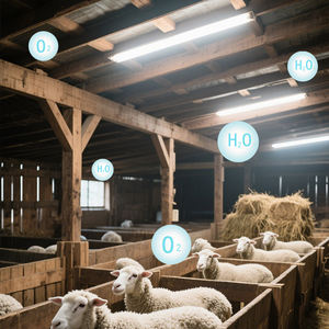 Elevage d'animaux Ion négatif LED Tri Proof Lamp 4FT 5FT 60W IP65 Antibactérien Tri Proof Light Pig Farm Sheep Pen Lighting Lamp - Product Image 1