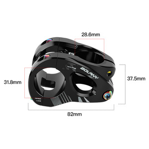 Tija de Bicicleta de Montaña Bolany de 31.8mm, Aleación de Aluminio, Mecanizada por CNC, Tija Corta para Descenso - Product Image 5