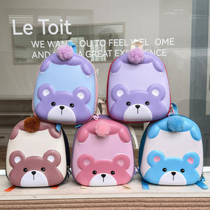 Sac à dos imperméable pour tout-petit mignon en forme d'ours - Sac d'école pour enfants de dessin animé Grande capacité Bretelles respirantes Matériel EVA Sac de voyage préscolaire - Product Image 1