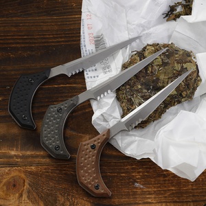 Cuchillo de Combate Basi y Abridor de Pastel de Té Pu'er, Hoja de Acero Inoxidable, Mango G10, Grado DIY, OEM Personalizable - Product Image 3