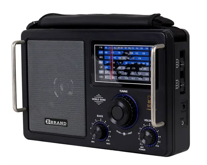 Multiband AM FM SW1-2  LW AIR 12 band radio portable world receiver radio with volume control
