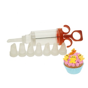 Douilles blanches en plastique de qualité alimentaire, pour pâtisserie, biscuits, décoration, moule à gâteaux, <span class=keywords><strong>pistolet</strong></span> à pâtisserie, 8 pièces - Product Image 1
