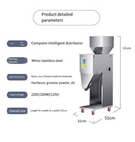 Machine de distribution de poudre de granule d'épices de sachet de poudre de café quantitatif, adaptée aux céréales, aux noix, aux haricots, à la farine et aux herbes.