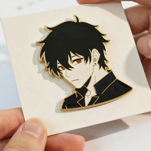 เข็มกลัดโลหะรูปการ์ตูนเด็กผู้หญิง ชุบทองเคลือบแข็ง ผลิตจากโลหะผสมสังกะสี ของสะสม งานศิลปะ ตราสัญลักษณ์มาสคอต Lifeng - Product Image 5