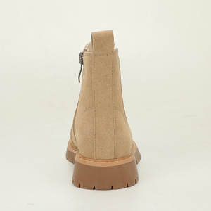 Botas <span class=keywords><strong>Chelsea</strong></span> <span class=keywords><strong>de</strong></span> Ante Caqui Elásticas para Niños con Cremallera Lateral, Suela Gruesa Antideslizante, Botas Casuales <span class=keywords><strong>de</strong></span> Otoño Invierno para Niños y Niñas - Product Image 6