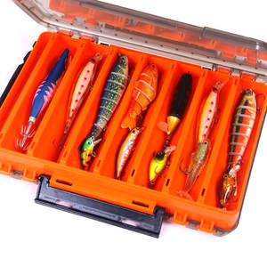 Çift taraflı 7 bölmeli boyutu plastik balıkçılık sahte yemli olta takımı kutusu saklama kutusu taşınabilir şeffaf olta takımı kutusu - Product Image 5