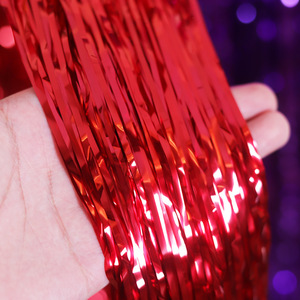 Giá rẻ 1x2m đầy màu sắc tua lá tinsel <span class=keywords><strong>Fringe</strong></span> rèm cửa Backdrop cửa Đảng trang trí nguồn cung cấp lá <span class=keywords><strong>Fringe</strong></span> rèm - Product Image 2