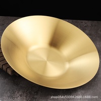 Assiette creuse commerciale en acier inoxydable de style coréen ensemble de design moderne servant des légumes fruits nouilles mélangées ramen logo personnalisé
