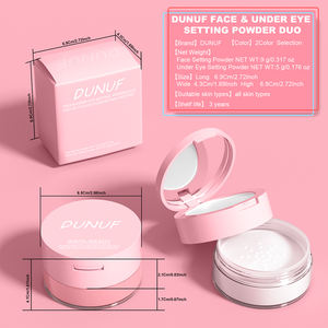 Dual-Effect <strong>Powder</strong> Compact+<strong>Loose</strong> <strong>Powder</strong>,Instant Skin Smoothing,Brightens&amp;Controls Oil Without Caking,White Pink Two Color - Product Image 6