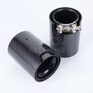 Terminali di Scarico Personalizzati M Performance per Auto <span class=keywords><strong>BMW</strong></span>, Punte Marmitta in Fibra di Carbonio per <span class=keywords><strong>BMW</strong></span> Serie 1 2 3 4 5 con <span class=keywords><strong>Logo</strong></span> M - Product Image 2