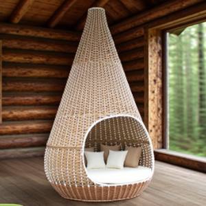 कस्टमाइज्ड रोंगयुएक्सुआन आधुनिक पे रतन आउटडोर फर्नीचर कुशन हजार लटकाए होटल विला के लिए हैममॉक बिस्तर - Product Image 1