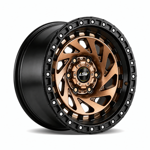 LSR8007 6x139.7 ET-12 17 18 20 นิ้ว ล้อฟอร์จคุณภาพสูง ระดับพรีเมียม สีบรอนซ์ดำ สำหรับรถยนต์โตโยต้าแลนด์ครุยเซอร์ - Product Image 1