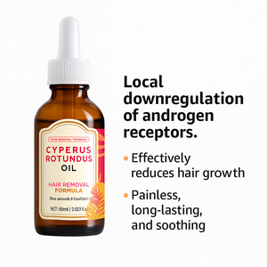 Aceite de Cyperus Rotundus de 60 ml para Depilación, Calmante de Larga Duración, Reduce el Crecimiento del Vello Corporal, Plantas Naturales - Product Image 4