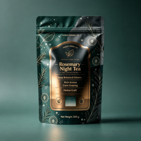 Sachets refermables personnalisés pour thé et café, les plus vendus, en Mylar anti-odeur avec fenêtre