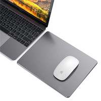 Tapis de Souris Ultra Fin en Aluminium Prix Usine, Tapis de Bureau Métallique Durable, Tapis de Souris à Contrôle Précis pour Apple MacBook et Bureau