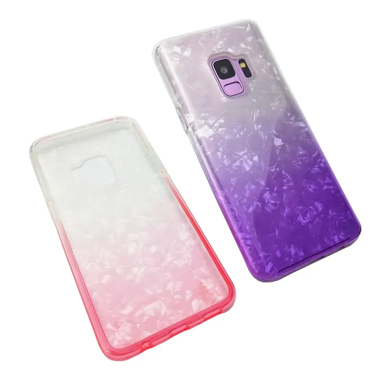 2in02A1 New listing gradient glitter 3 in 1 case cell phone accessories cases for Alcatel 7 mobile phone case