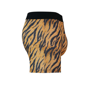 Boxer da <span class=keywords><strong>Uomo</strong></span> a Vita Media con Stampa Animale Traspirante, Stampa Digitale Personalizzata, <span class=keywords><strong>Slip</strong></span> con Coulisse in Poliestere Confortevole - Product Image 4