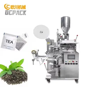 Preço automático completo da máquina de embalagem de saquinhos de chá de ervas pequenas com corda e etiqueta