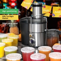 Mond.uk 1000W Commerciële Centrifugaal Sapcentrifuge 85mm Brede Invoeropening Automatische RVS Fruitpers Machine voor Winkels