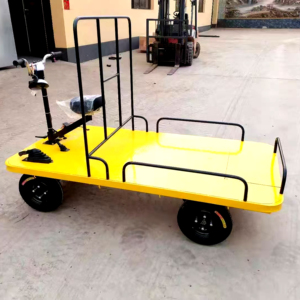 Tùy Chỉnh Phẳng Điện Kho Hàng Hóa Bốn Bánh Xe Phẳng Xe Tải Công Cụ Pallet Điện Phẳng Xe Tải - Product Image 4