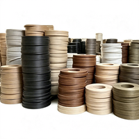 Bande de chant PVC UV effet bois Mingbang 0,4 mm 3,0 mm x 16 mm-46 mm pour portes d'armoires, tables, panneaux MDF, contreplaqué et OSB.