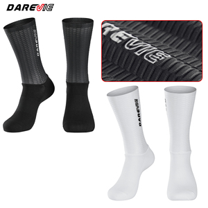 Darevie Chaussettes de compression de cyclisme personnalisées pour hommes Racing Anti Bicycle Bike <span class=keywords><strong>Slip</strong></span> Sport Chaussettes Chaussettes de vélo de route - Product Image 1