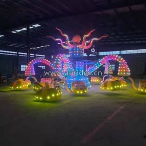Indoor-Kinderspielgerät: Schaukel-Oktopus-Fahrgeschäft aus Fiberglas und Metall für Freizeitparks – Stahlkonstruktion, Weihnachtsaktion, Abenteuerpark - Product Image 2