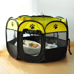 Corralito para Mascotas, Perros y Gatos, Transpirable, Ecológico, Azul y Negro, con Marco de Plástico para Reptiles y Animales Pequeños, Uso en Interiores - Product Image 4