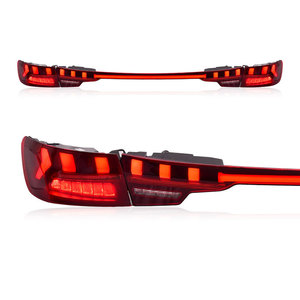 Indicatore di Direzione Dinamico a Flusso per <span class=keywords><strong>Audi</strong></span> <span class=keywords><strong>A4</strong></span> Modelli 17-23, Gruppo Fanale Posteriore a <span class=keywords><strong>LED</strong></span>, Nuovo, 12V, Lente Rossa, Plug and Play - Product Image 2