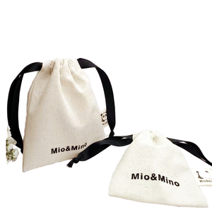 Sac en coton durable avec cordon de serrage, sac cadeau en toile de coton imprimé, pochettes à bijoux personnalisées en usine - Product Image 6