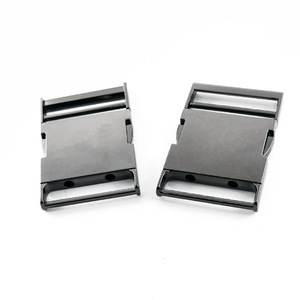 Hebillas Metálicas de Liberación Lateral de 38 mm, Color Gris Metálico, Aleación de Zinc, Duraderas, para Bolsos, Mochilas y Accesorios - Product Image 1