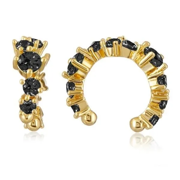 Gemnel 925 Perhiasan Perak Manset Telinga untuk Anting Pirus Berlian Mutiara Tanpa Tindik