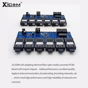 Convertidor de Medios de Fibra Óptica XICOM, 6 Fibras, 2 Eléctricas, Fibra Única/Dual, Placa PCBA RJ45, DC 5V, LAN Cableada - Product Image 3