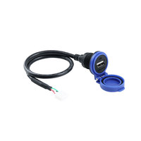 USB 2.0 Female Panel Mount Extension Cable for Industrial Equipment