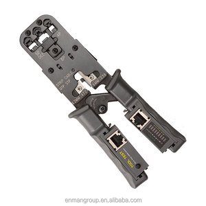 Herramienta <span class=keywords><strong>de</strong></span> crimpado RJ45 para telecomunicaciones con probador <span class=keywords><strong>de</strong></span> <span class=keywords><strong>cable</strong></span> <span class=keywords><strong>de</strong></span> <span class=keywords><strong>red</strong></span>, funciones eficientes <span class=keywords><strong>de</strong></span> crimpado, corte y pelado <span class=keywords><strong>de</strong></span> cables - Product Image 4