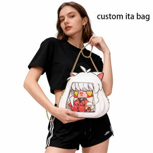 Bolso Bandolera Transparente con Diseño de Personajes de Anime Inuyasha Versión Q, Estilo Kawaii Y2K para Fans - Product Image 2