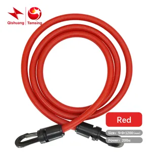 Tension StrapsandYoga Ropes Rubber Expander Exercise Elastic Pull With Training Bar 12PcsFitness Resistance Tube Band